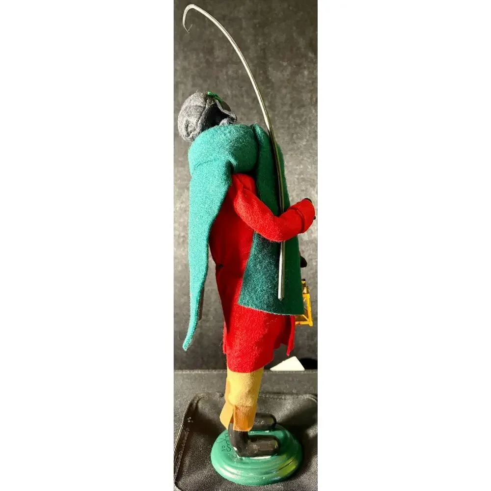 Byers Choice Caroler Coachman With Whip & Lantern Signed & Dated 2001